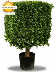 Outdoor Art Boxwood Cube 40 cm UV protected
