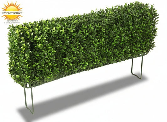 Artificial outdoor boxwood hedge on frame 35x80 cm UV protected