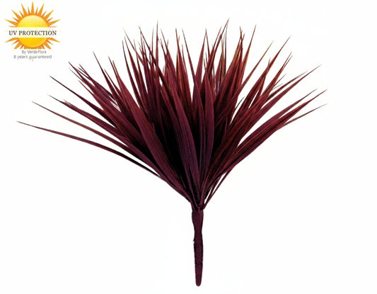 Red artificial grass plant UV 30cm