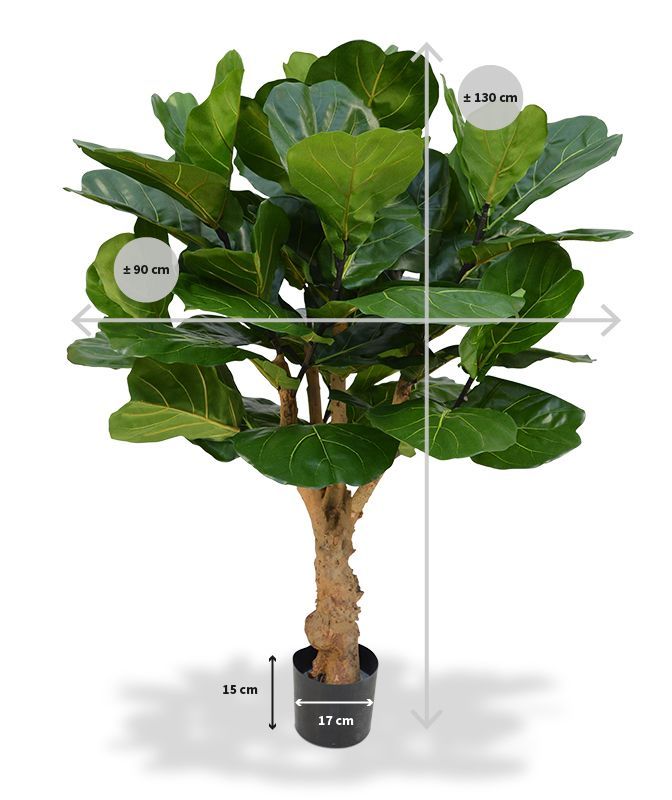Lyrata deluxe kunstplant op stam 125cm