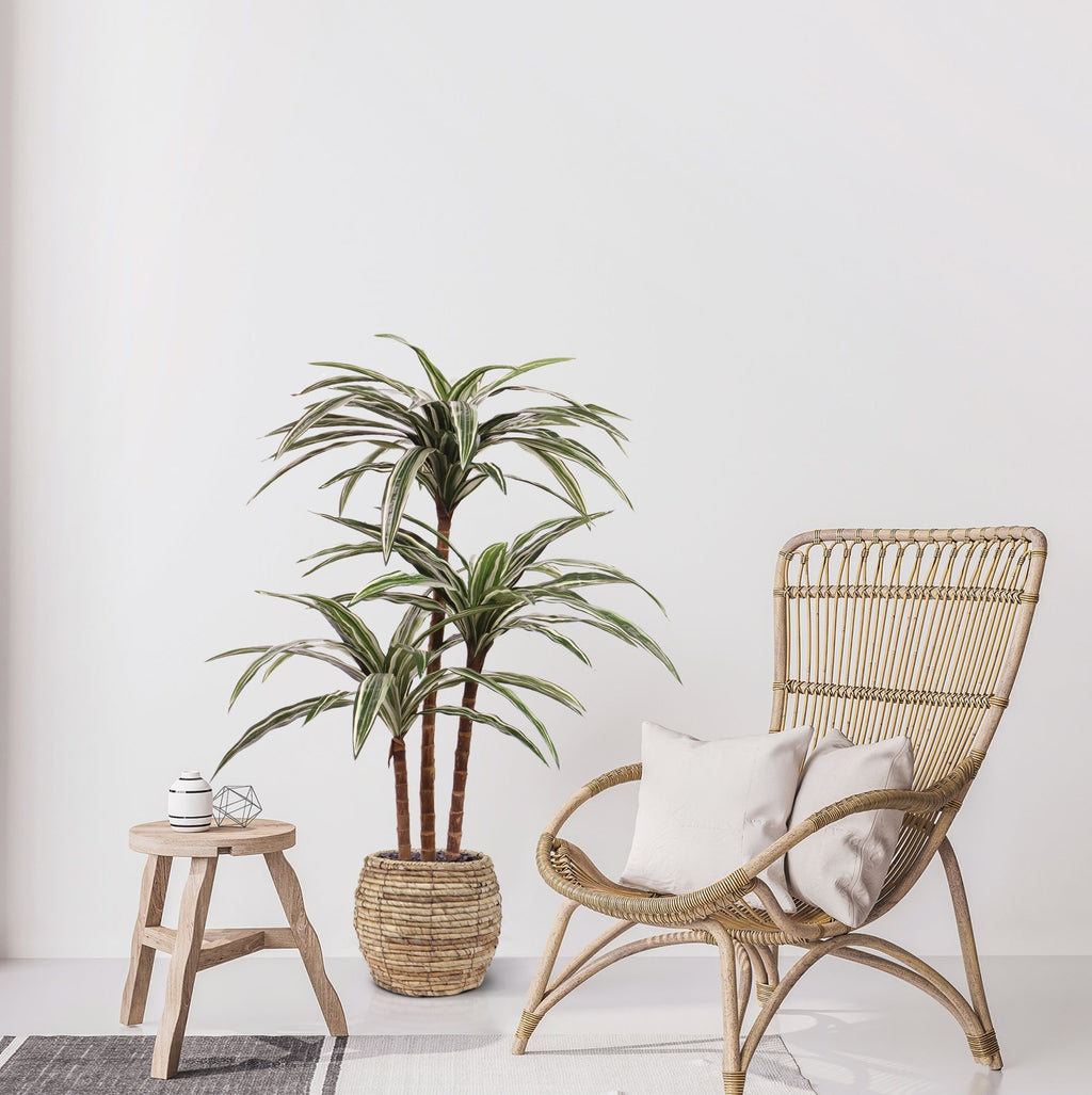 Draceana Deluxe kunstplant groen-bont 95cm
