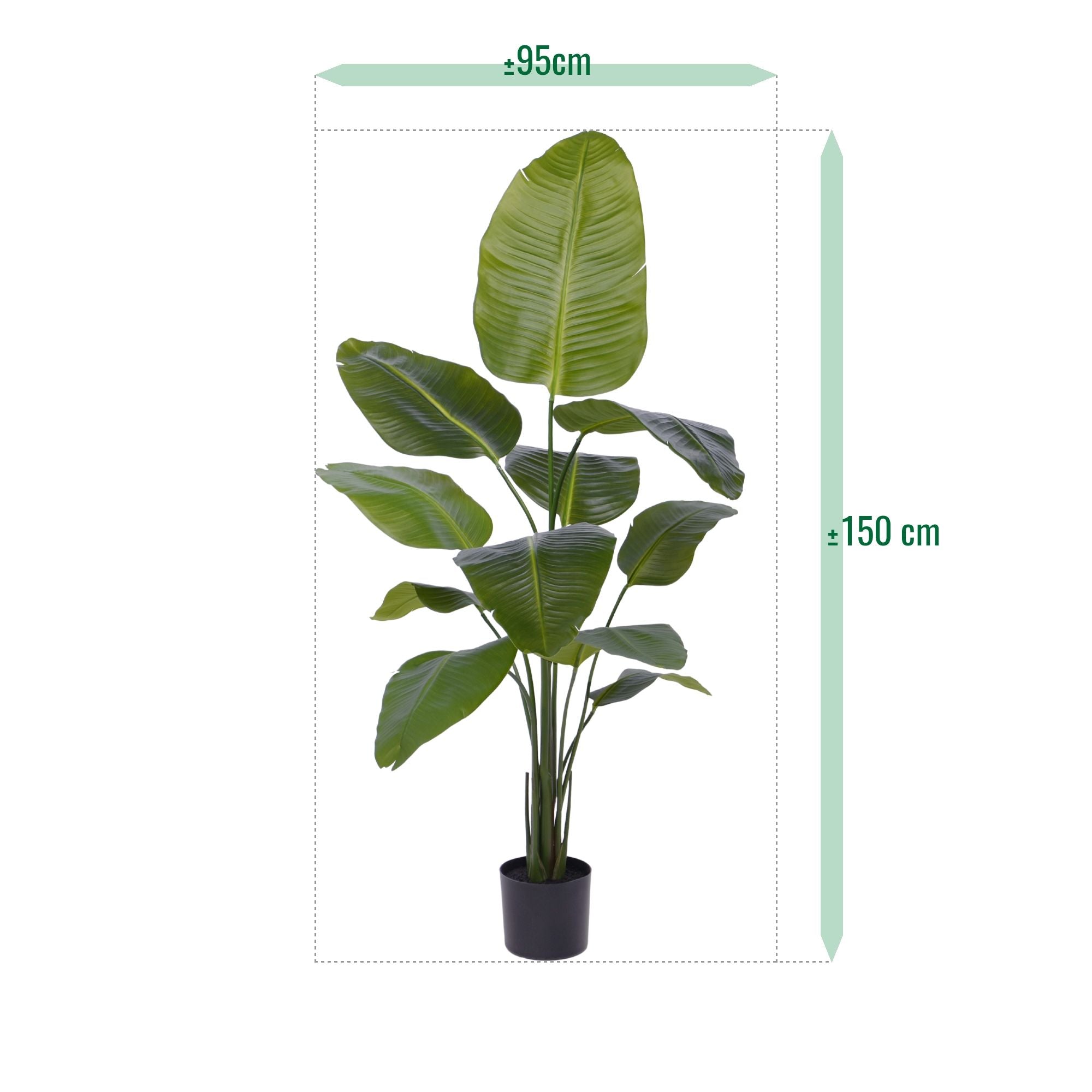Strelitzia Nicolai kunstplant 150cm