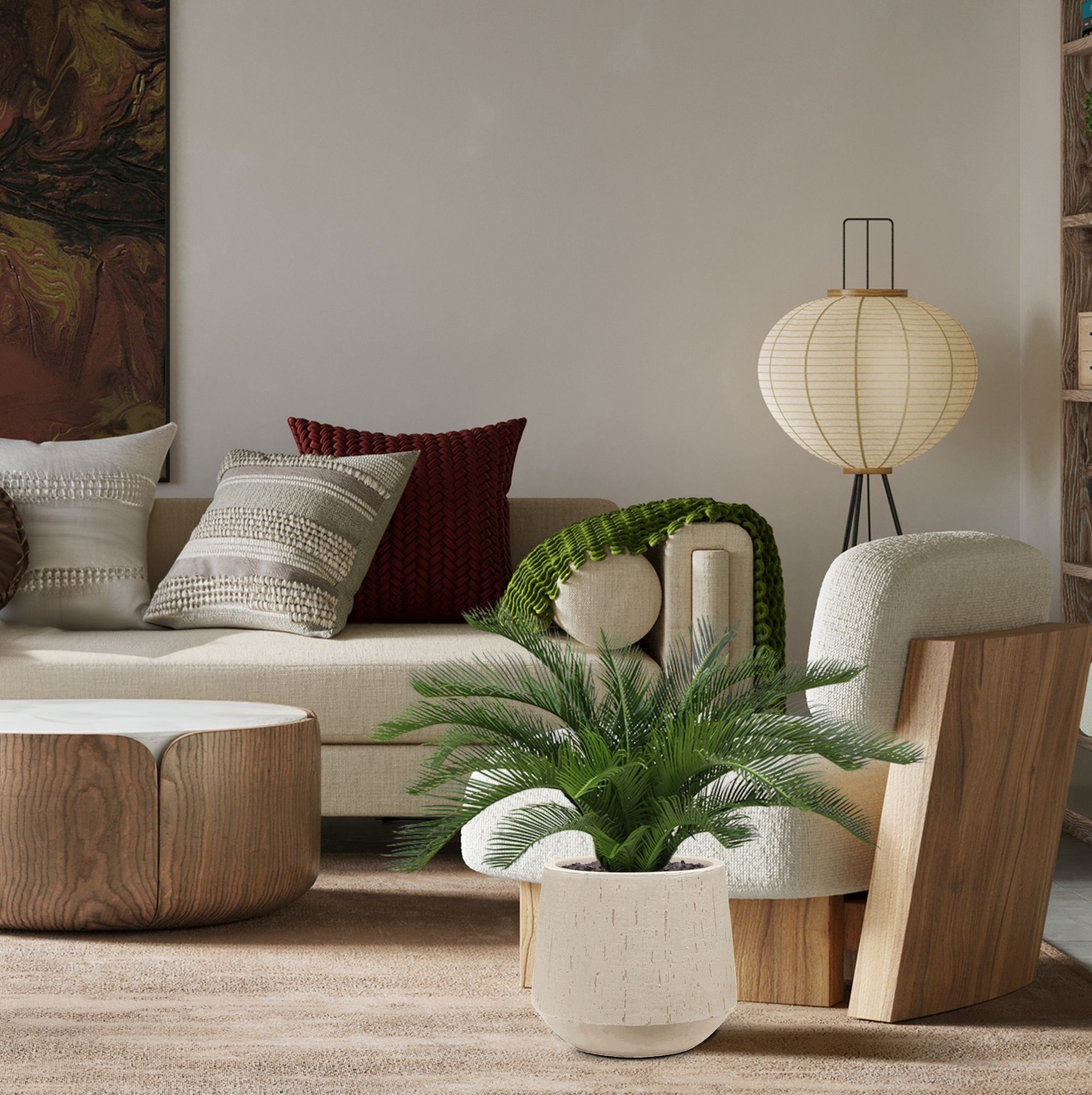 Cycas deluxe kunstpalm 60cm