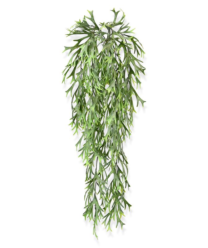 Hertshoorn kunst hangplant 65cm