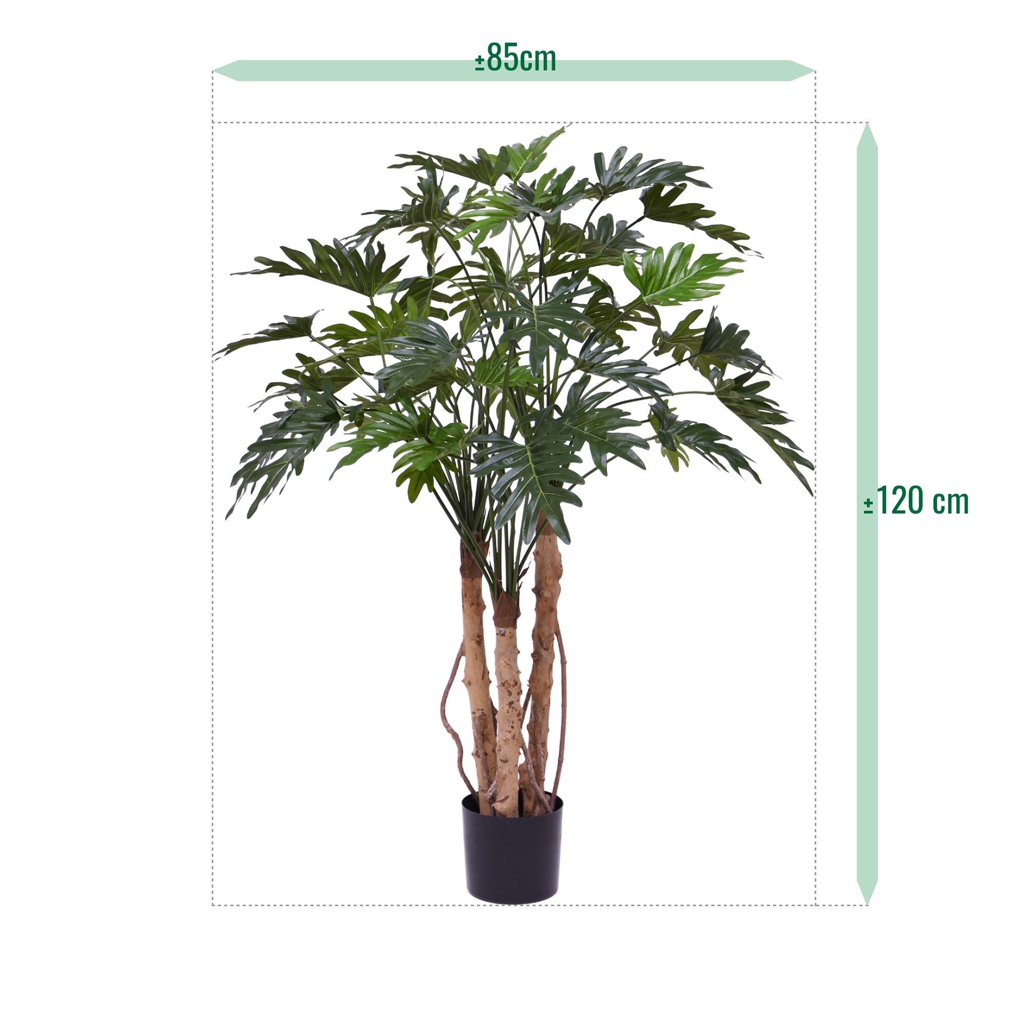 Philo Xanadu kunstplant Deluxe 120cm op stam