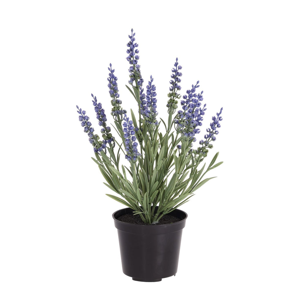 Lavender kunstplant 30cm UV blauw in kweekpot 10cm