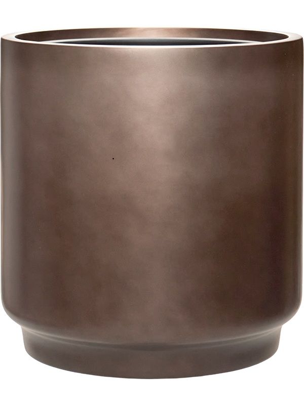Baq Gradient Cylinder Matt Honey / Coffee (met inzetbak) 40x40cm