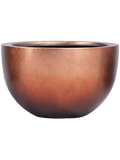 Baq Metallic Silver leaf Bowl Matt Copper / Honey / Coffee / Silver 45x27cm