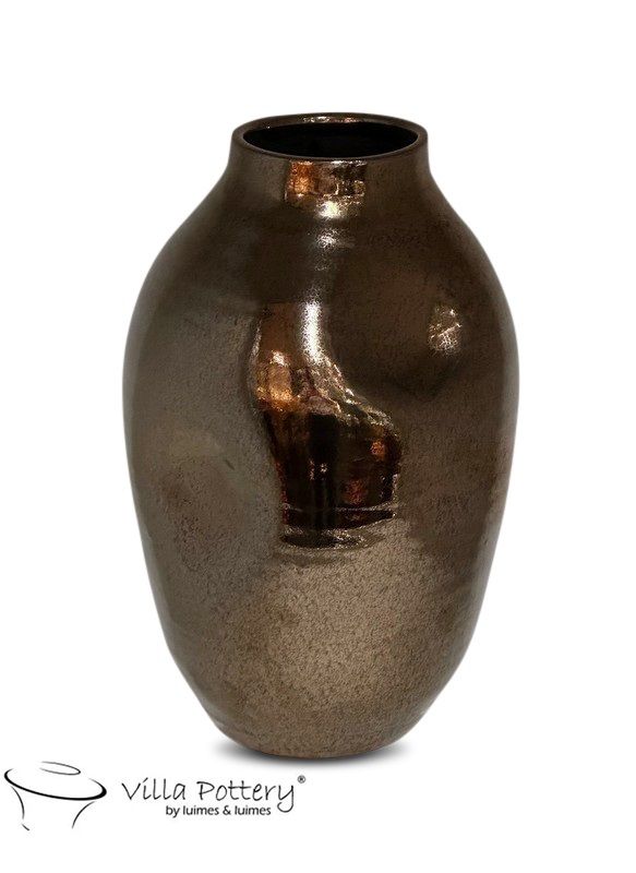 Campari Vaas 21x33cm Groen / Crème / Goud