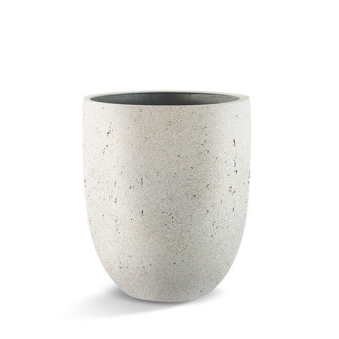 Grigio Tall Egg Pot D40xH47 Natural-Concrete / Anthique-White