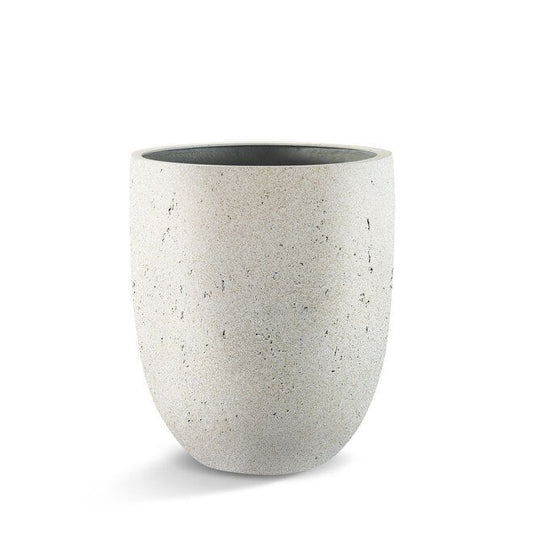 Grigio Tall Egg Pot D40xH47 Natural-Concrete / Anthique-White