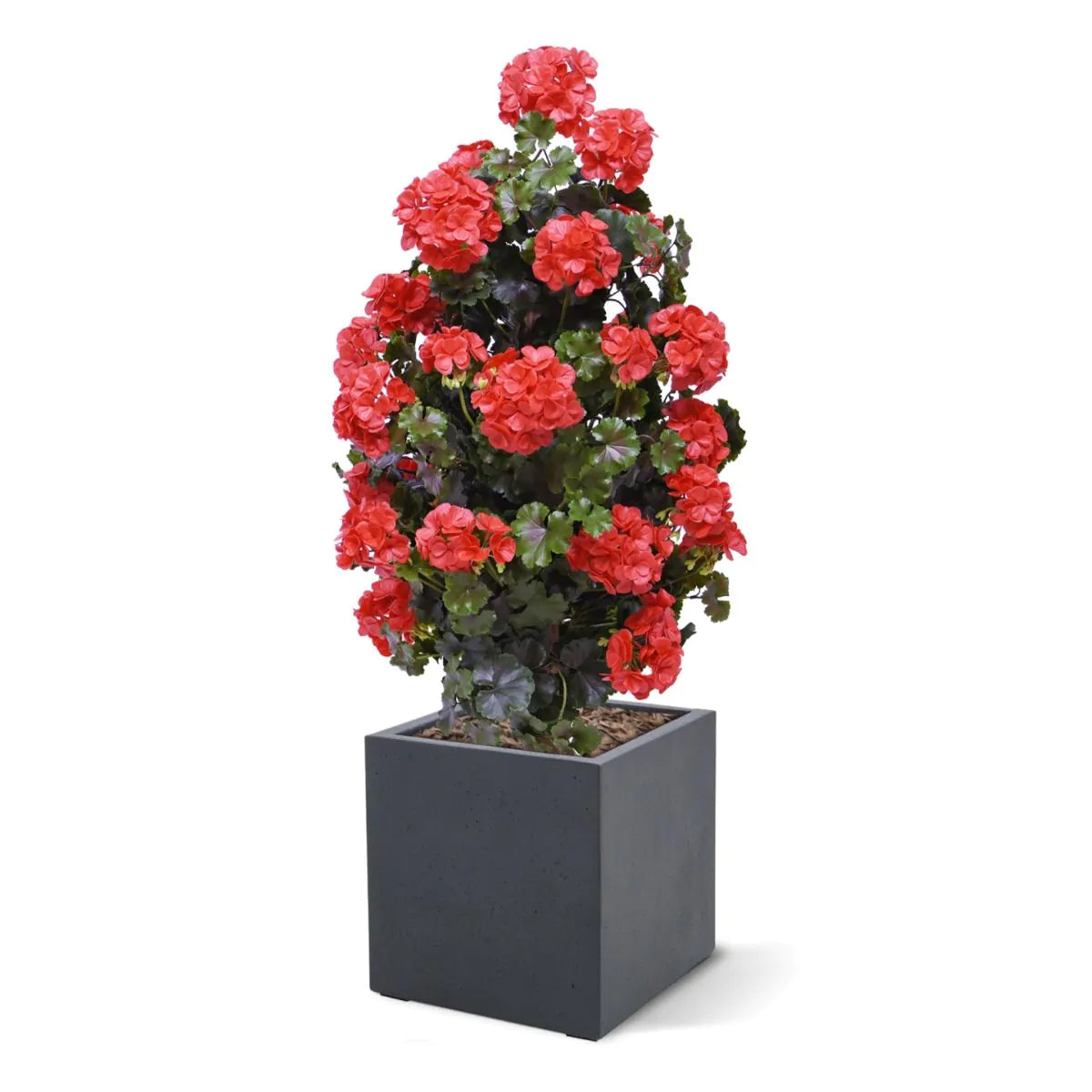 Geraniumpiramide rood UV kunstplant 110cm