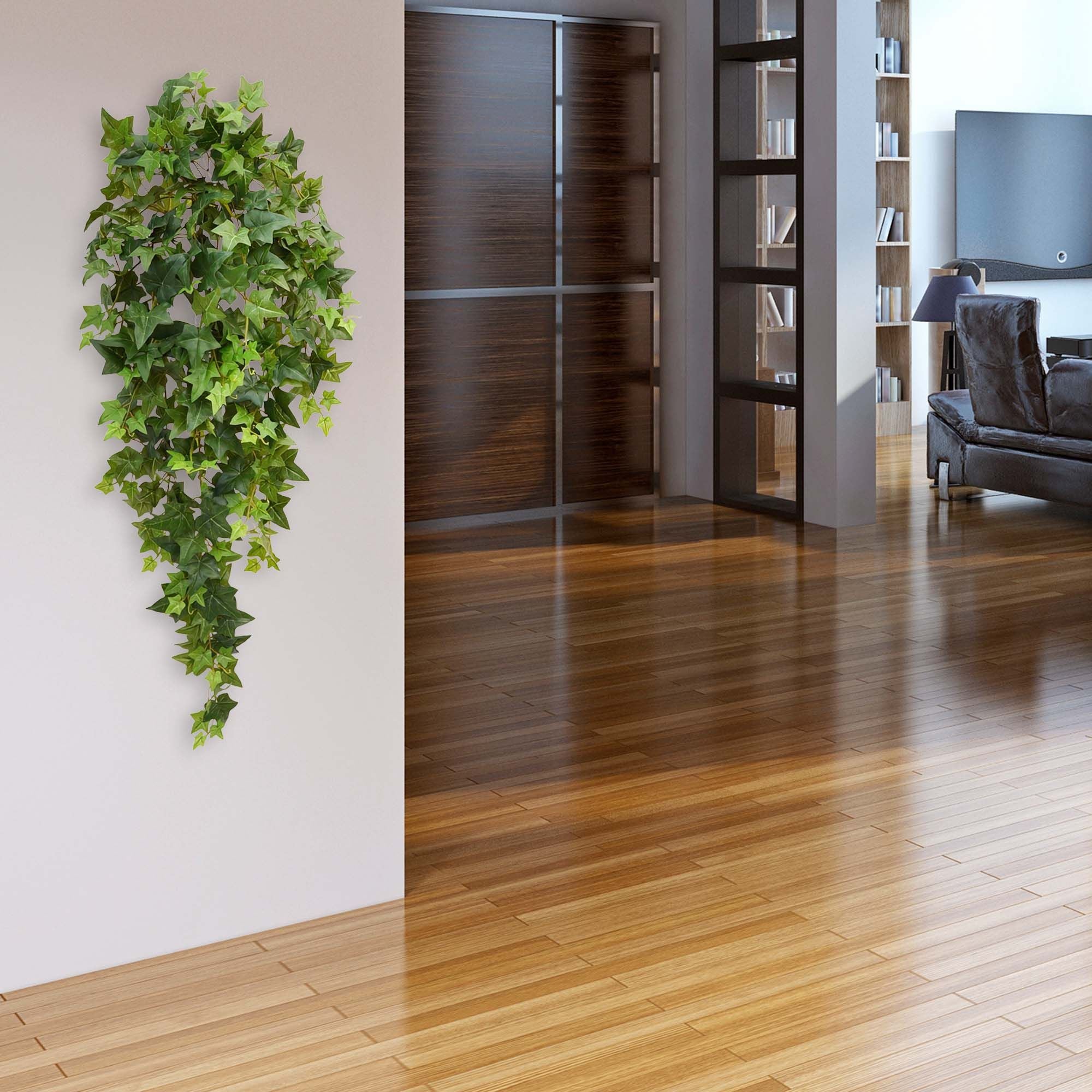 Hedera kunst hangplant 100cm - groen