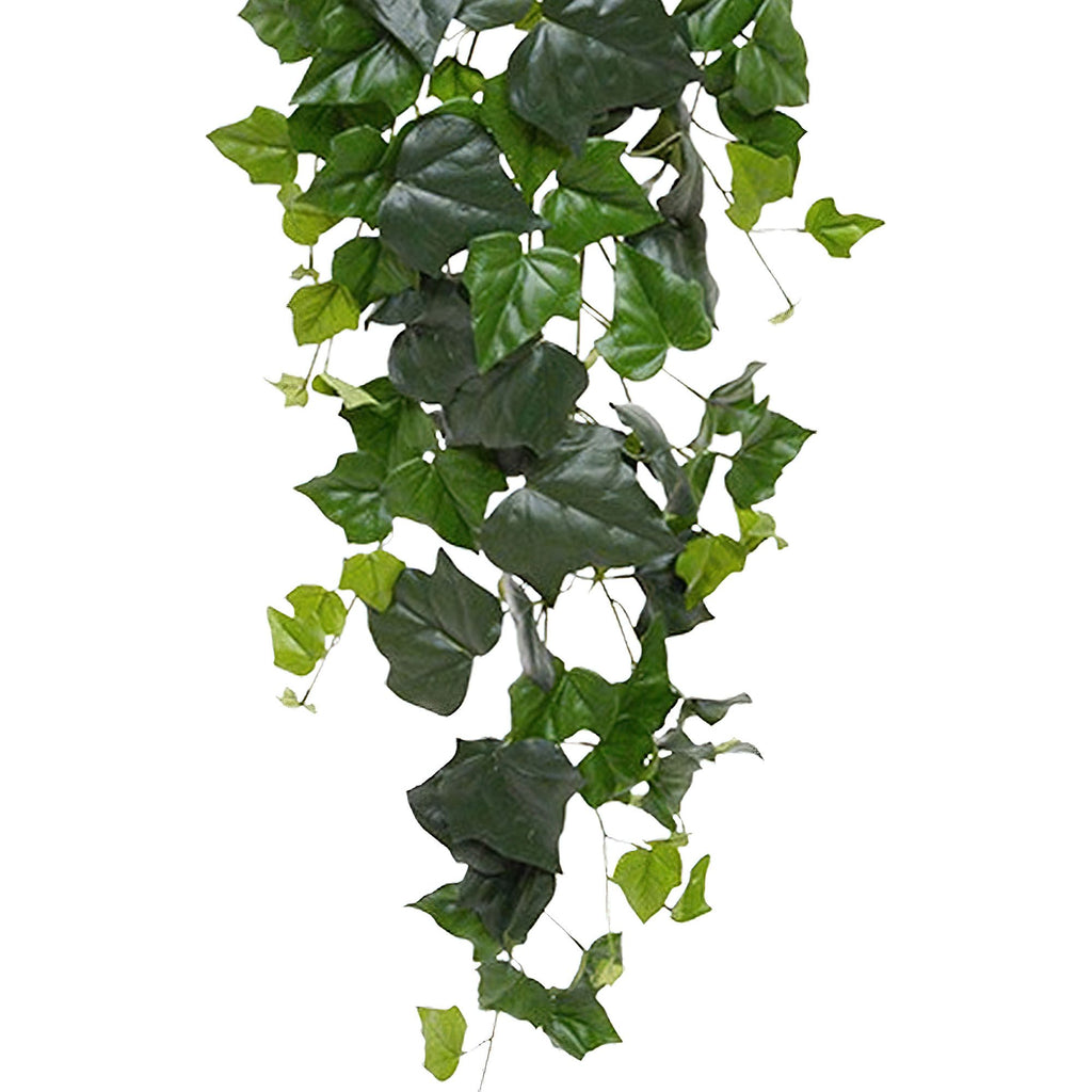 Hedera kunst hangplant 125cm - groen - FR - brand vertragend