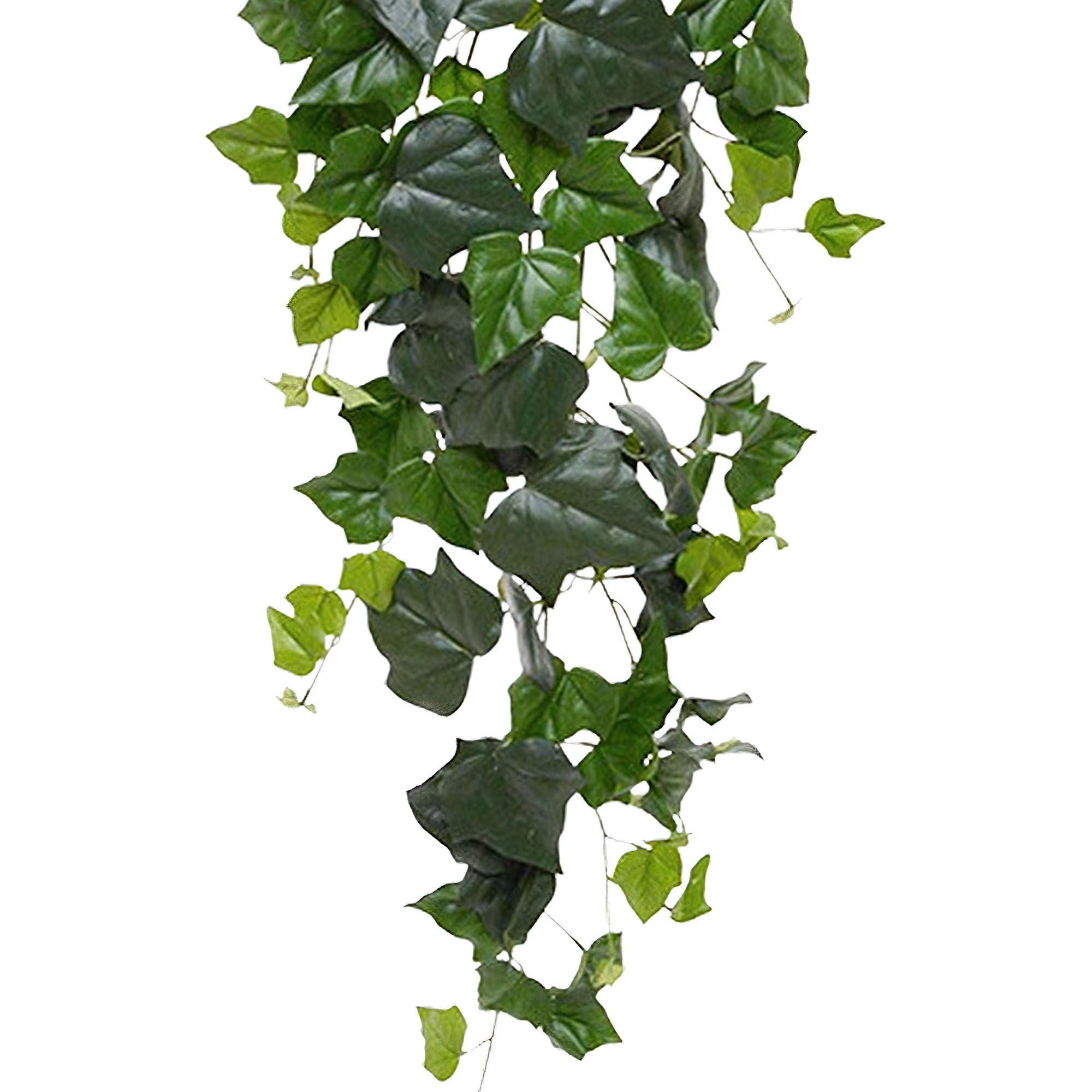 Hedera kunst hangplant 125cm - groen - FR - brand vertragend