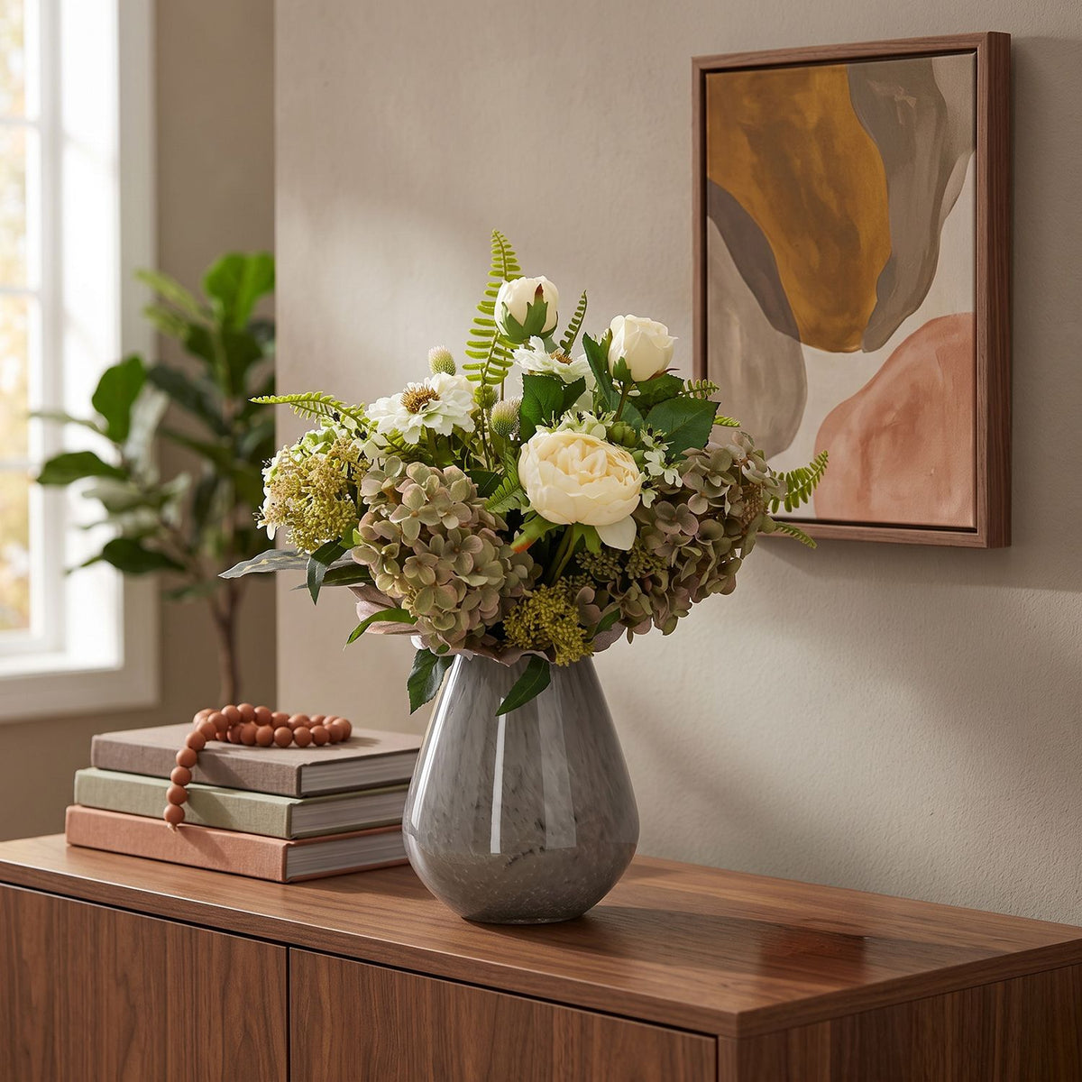 Kunst tafelboeket Doutzen Newcastle 45cm