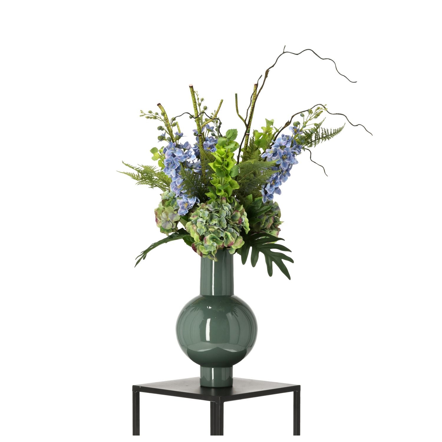 Handgebonden Kunstboeket Yara Portland – Blauw