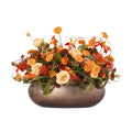 Kunstbloemstuk herfst Indy Santiago 60cm inclusief pot