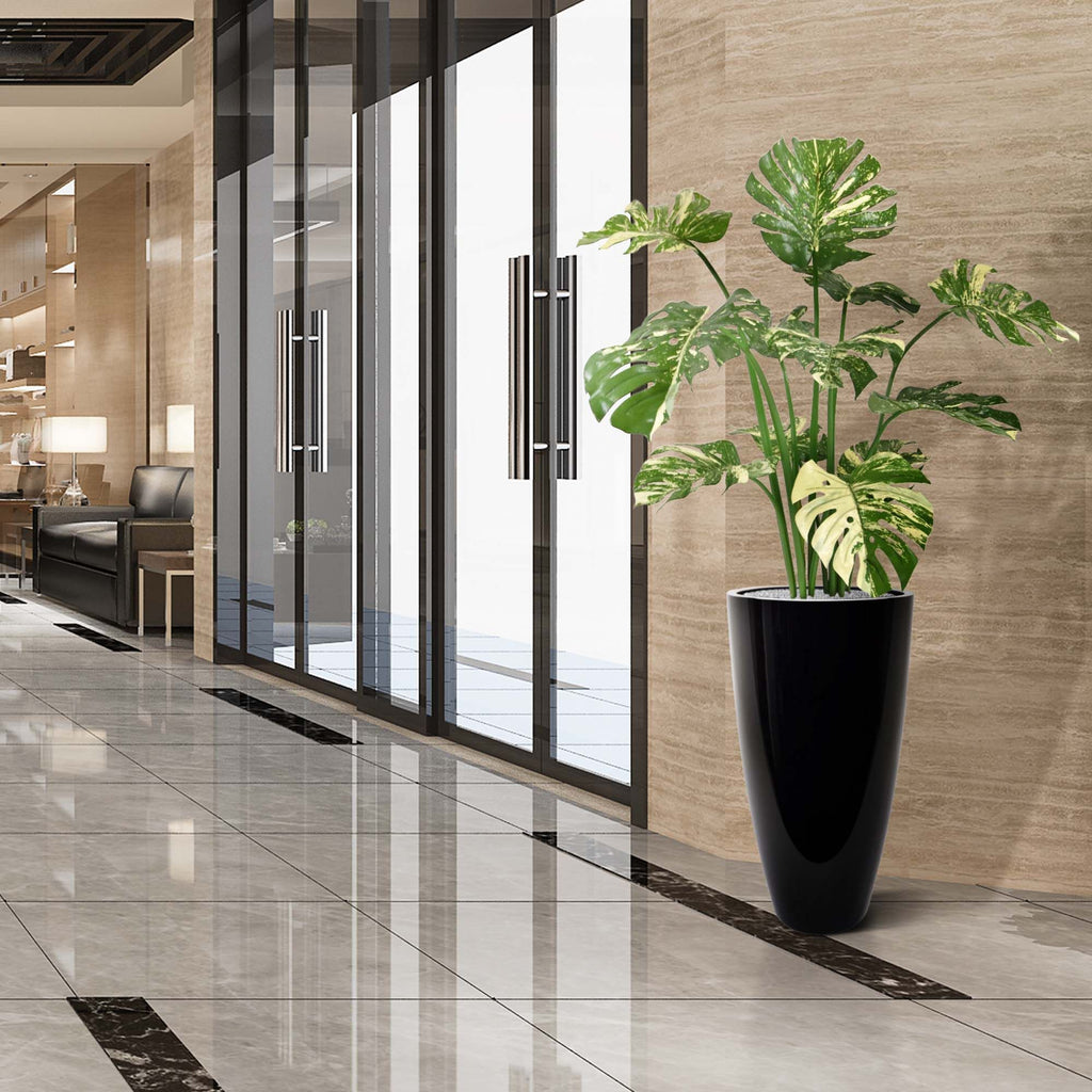 Monstera Deliciosa kunstplant 110m - groen/bont