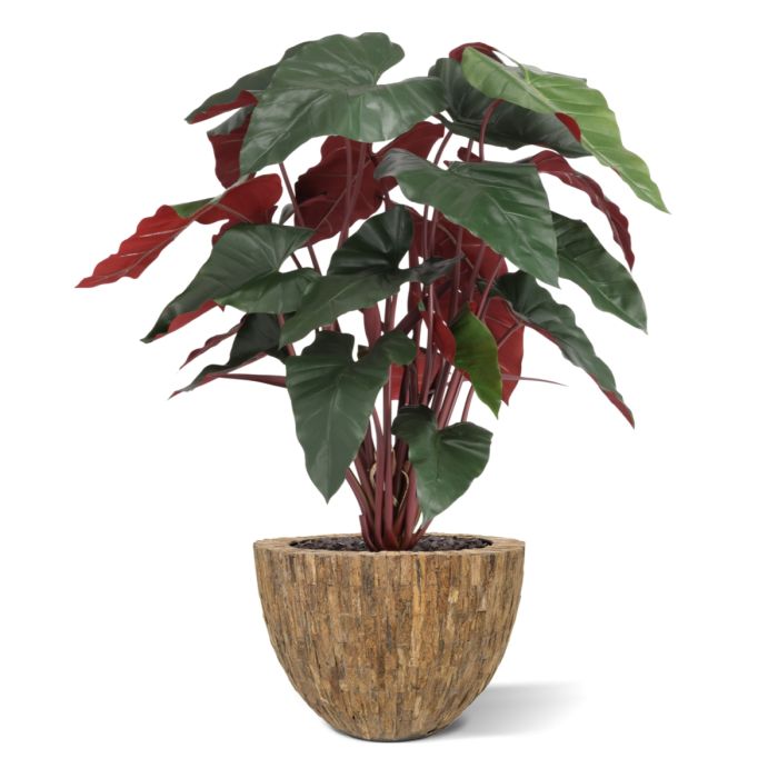 Philodendron XL kunstplant Deluxe 120cm Burgundy