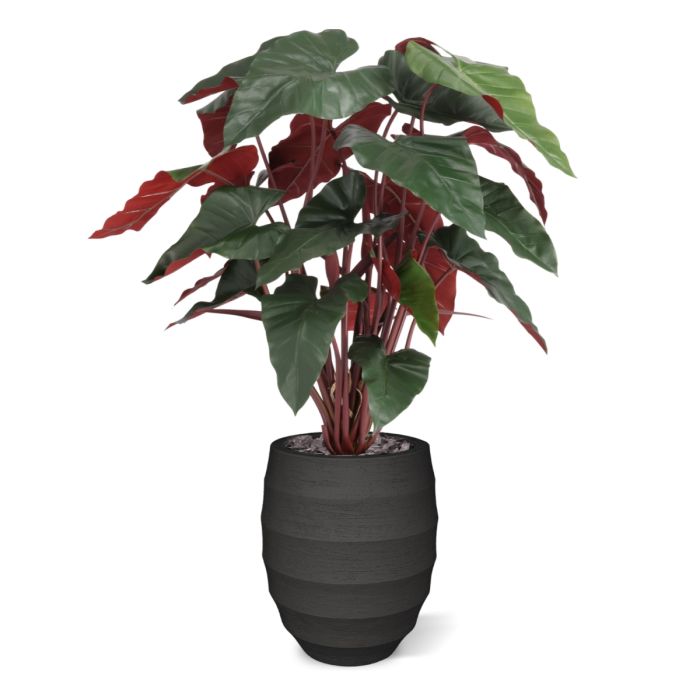 Philodendron XL kunstplant Deluxe 120cm Burgundy