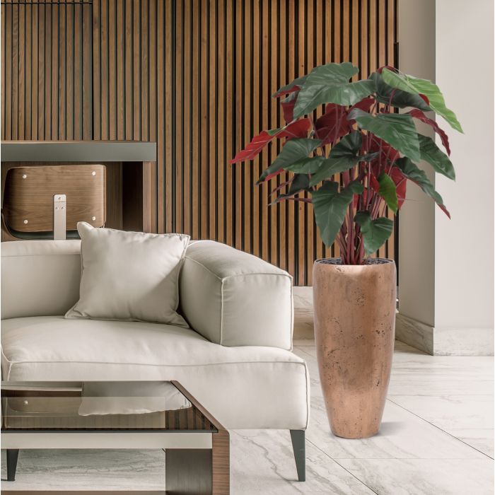 Philodendron XL kunstplant Deluxe 120cm Burgundy