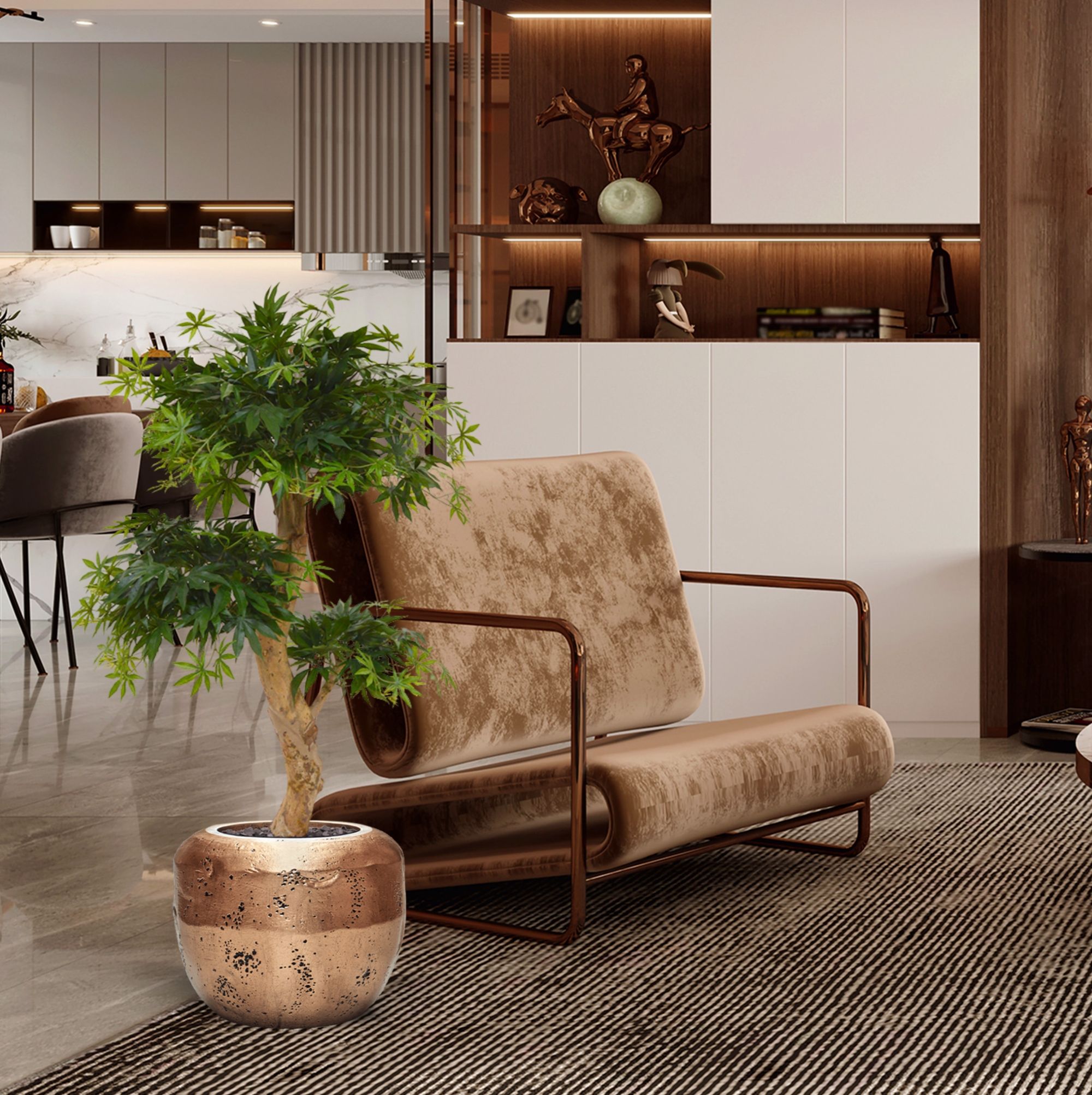 Acer Bonsai kunstboom 95cm - groen