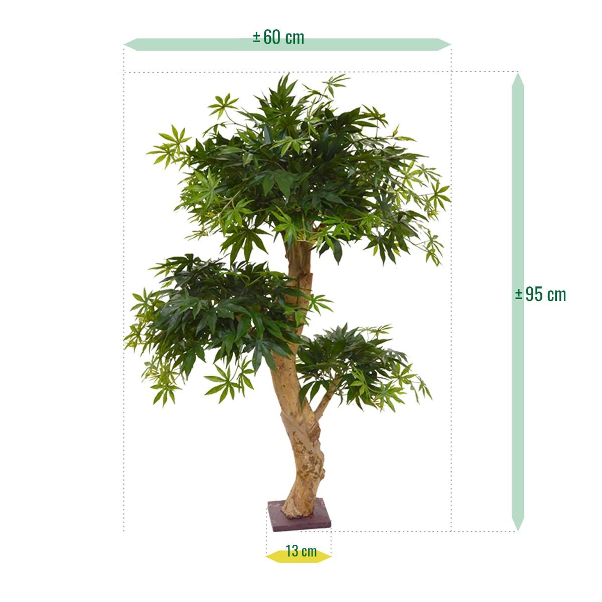 Acer Bonsai kunstboom 95cm - groen