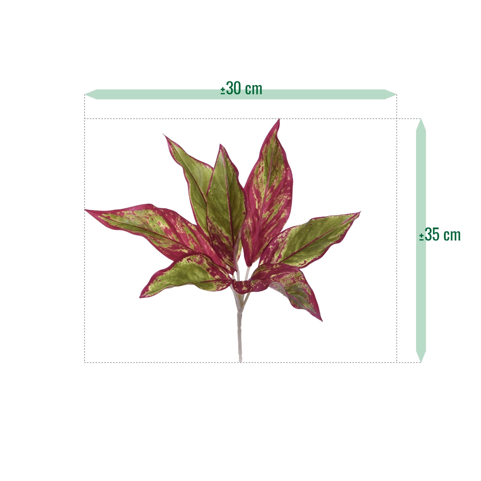 Aglaonema Lipstick kunstplant 35cm