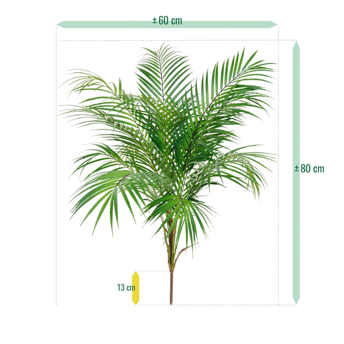 Areca kunstpalm 80cm