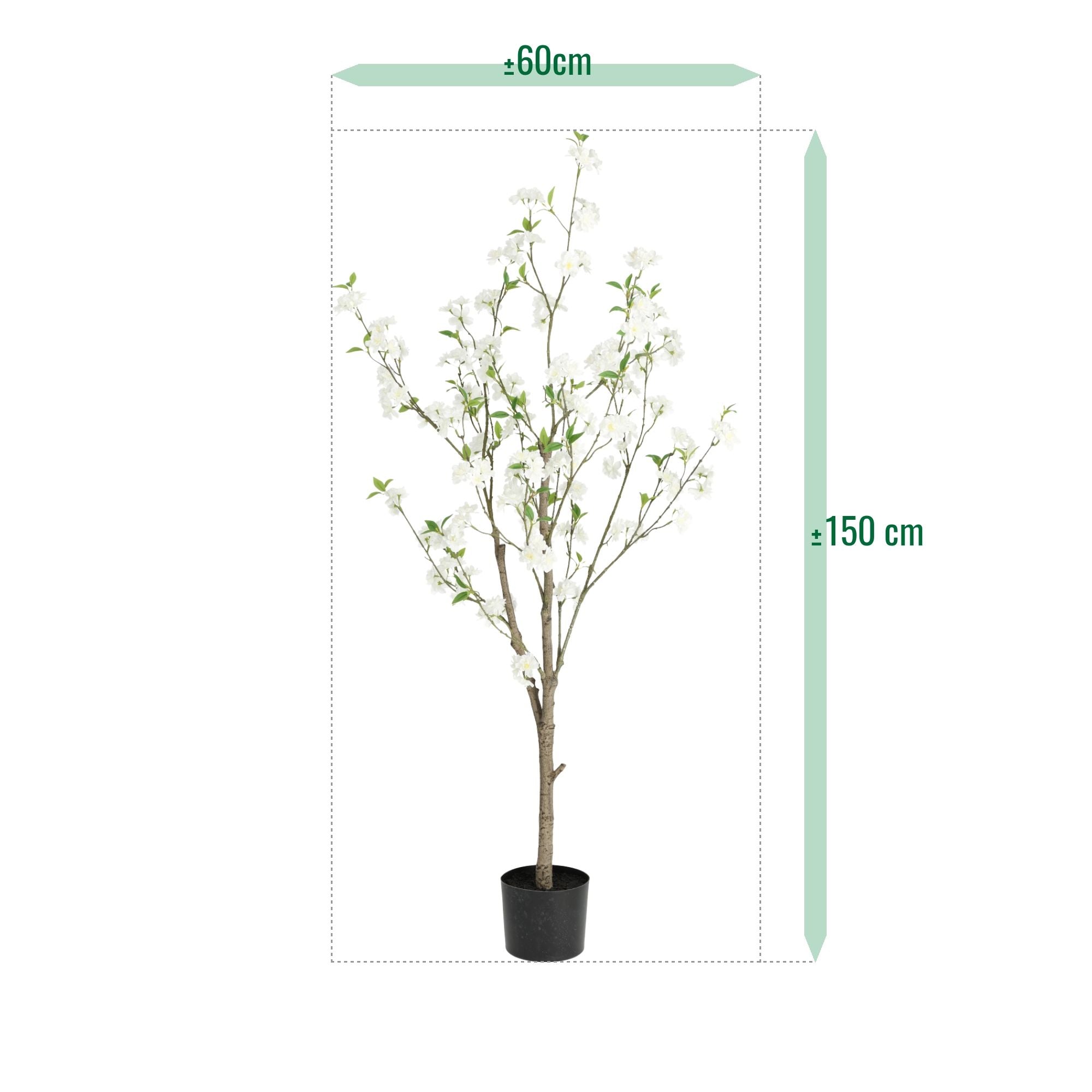 Bloesem Kunstboom 150cm Creme / Roze
