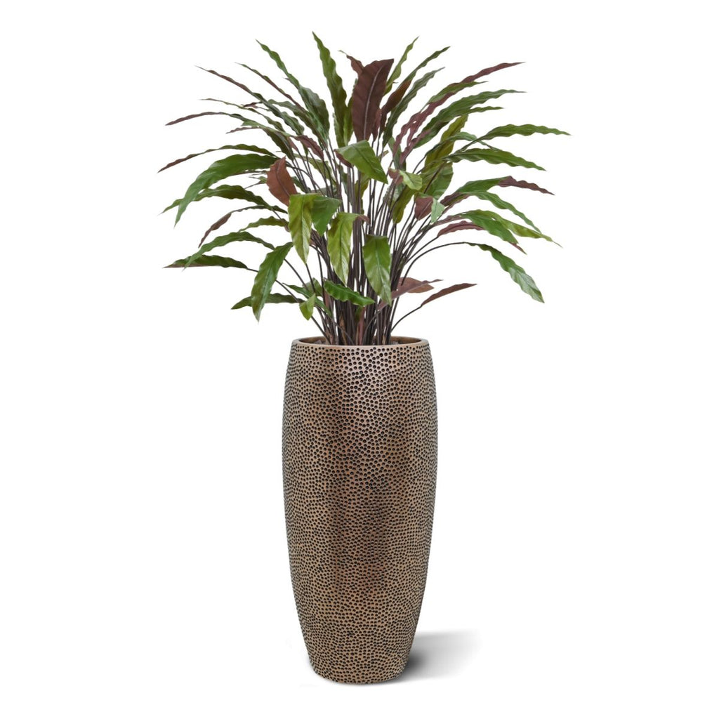 Calathea kunstplant 85cm - groen/rood