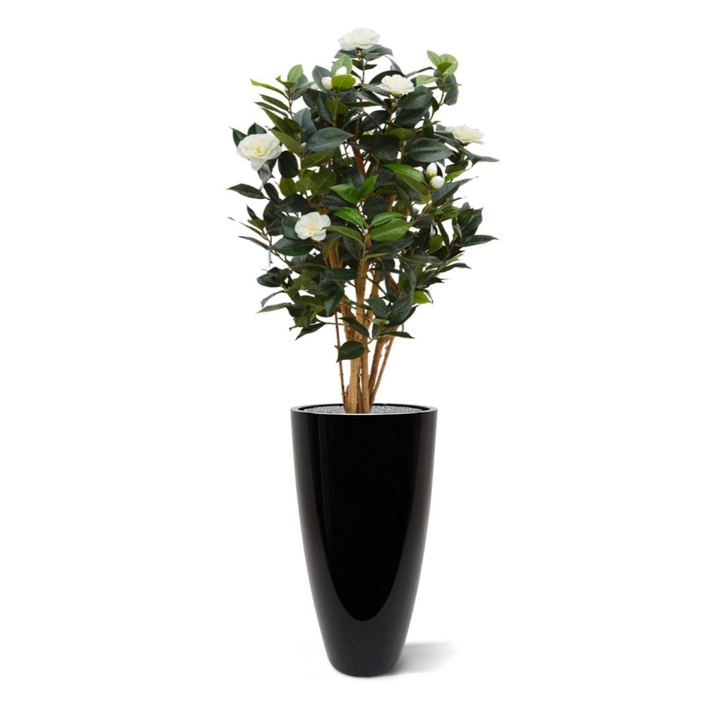 Camelia Japonica deluxe kunstplant 100cm - Creme / Roze
