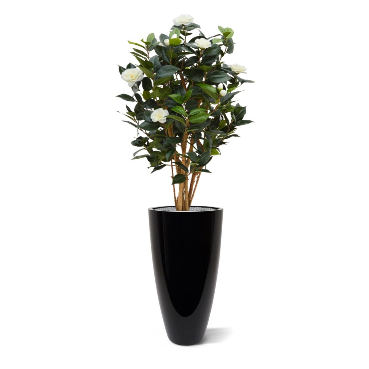 Camelia Japonica deluxe kunstplant 100cm - Creme / Roze