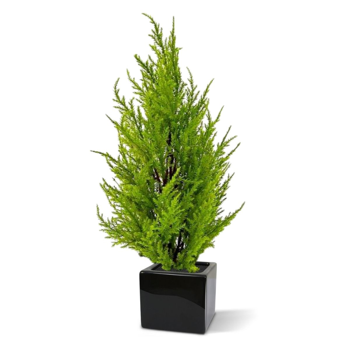 Conifeer kunstplant 45cm - geel/groen