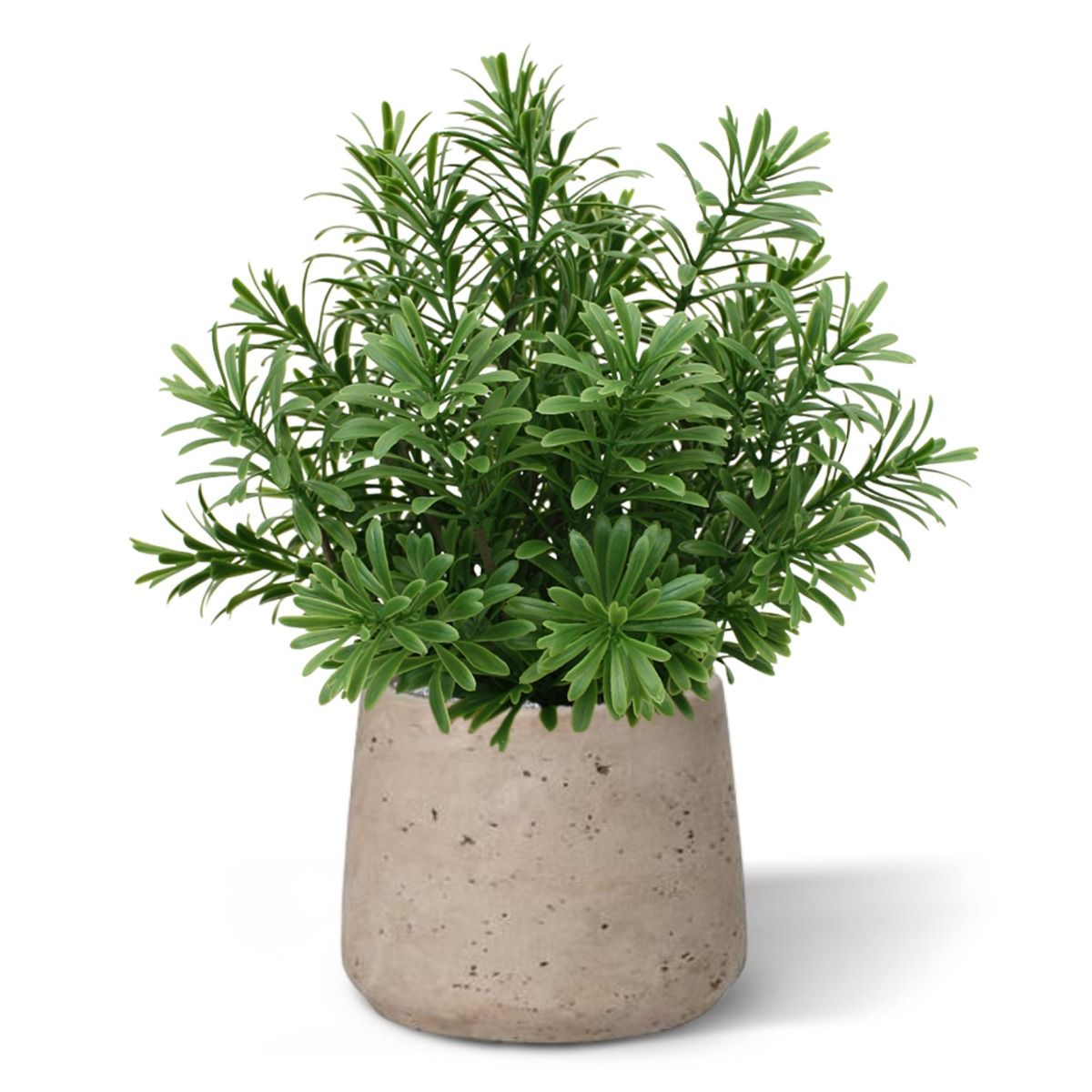 Crossostephium kunst vetplant in plastic pot 28cm