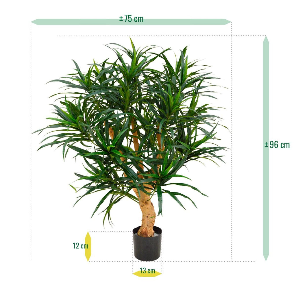 Draceana Reflexa Anita kunstplant 95cm