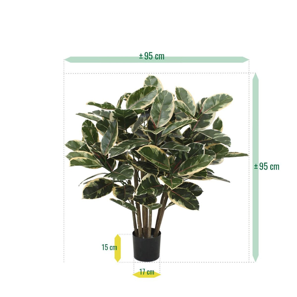 Elastica Robusta kunstplant 100cm