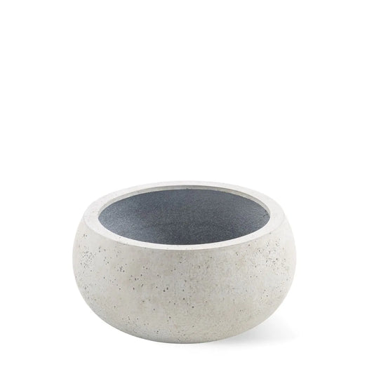 Grigio Bowl Balloon S Anthracite-Concrete / White-Concrete / Natural-Concrete 26x13