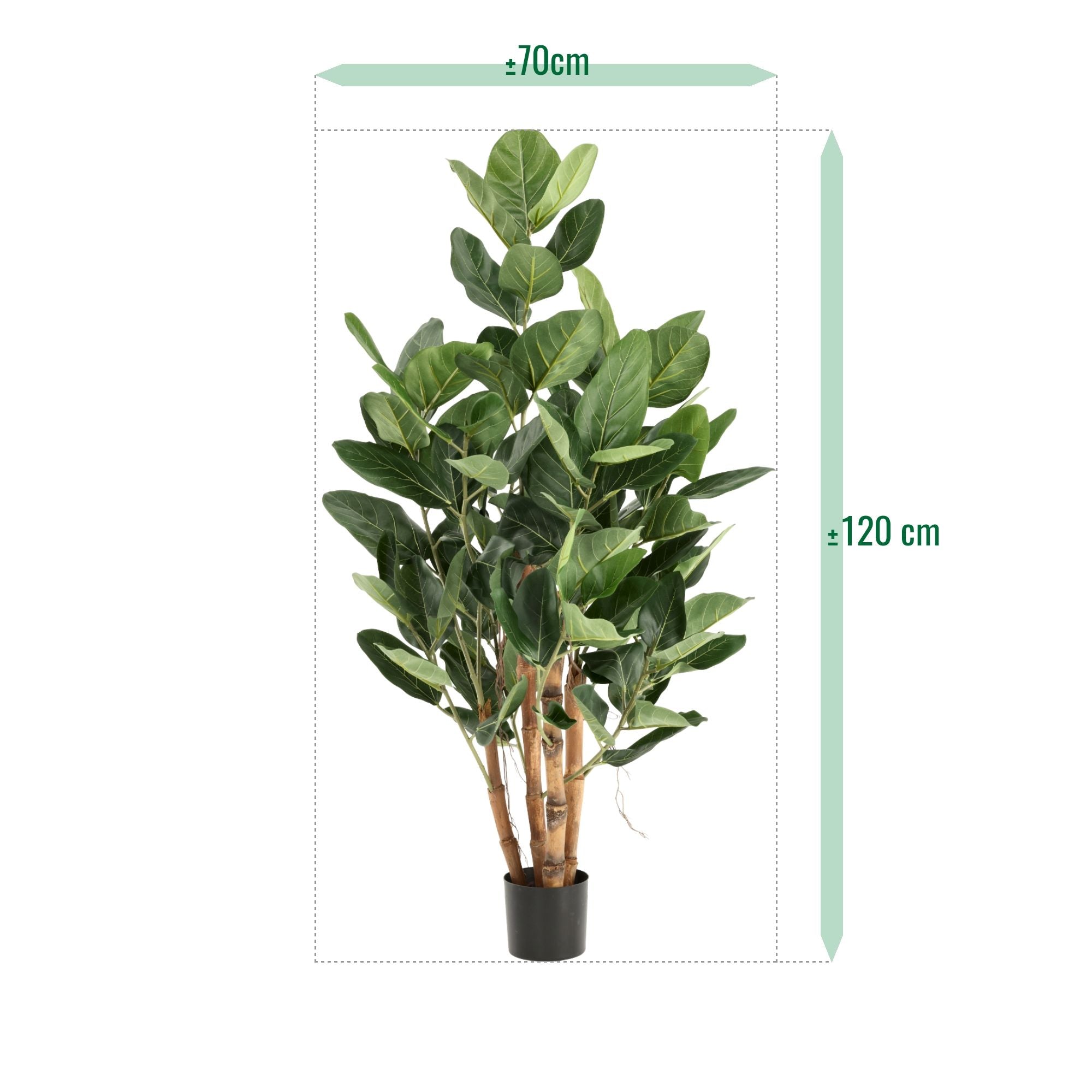 Ficus Audrey Kunstboom Deluxe 120cm