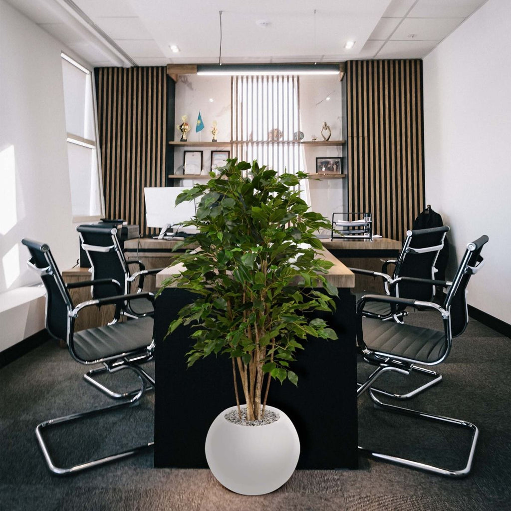 Ficus Exotica deluxe kunstplant 125cm - groen