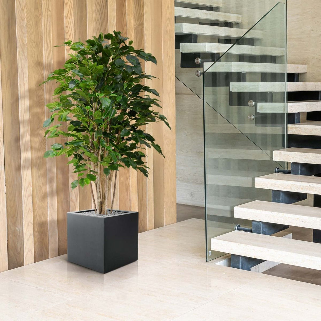 Ficus Exotica deluxe kunstplant 125cm - groen