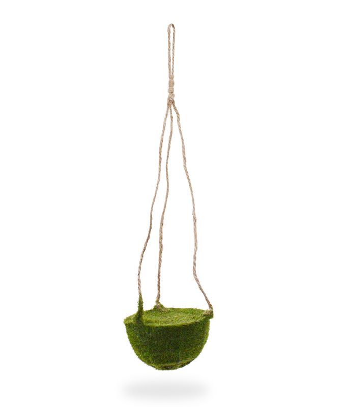 Kunstmos hangmand 10cm met touw
