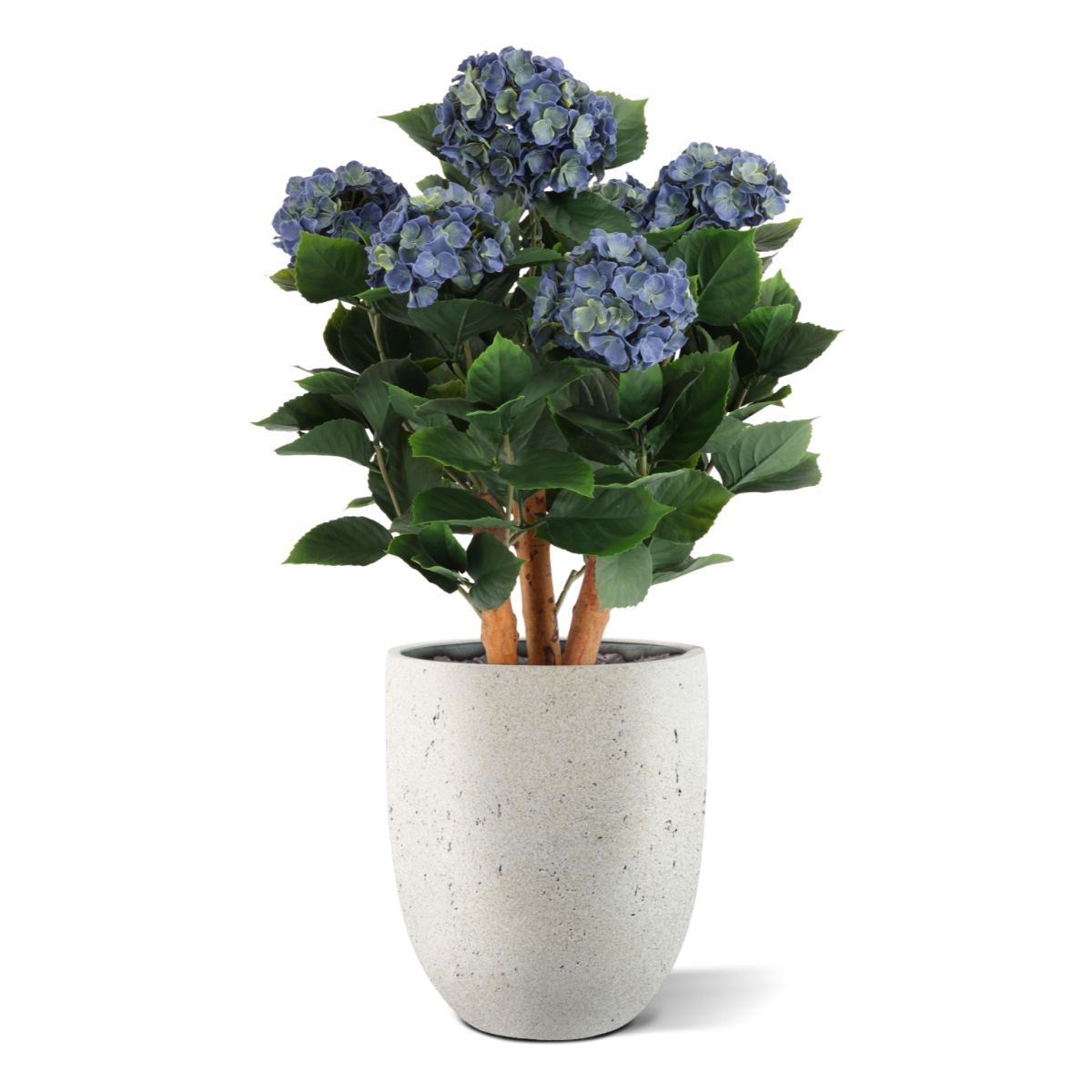 Buiten kunsthortensia blauw 65cm UV bestendig