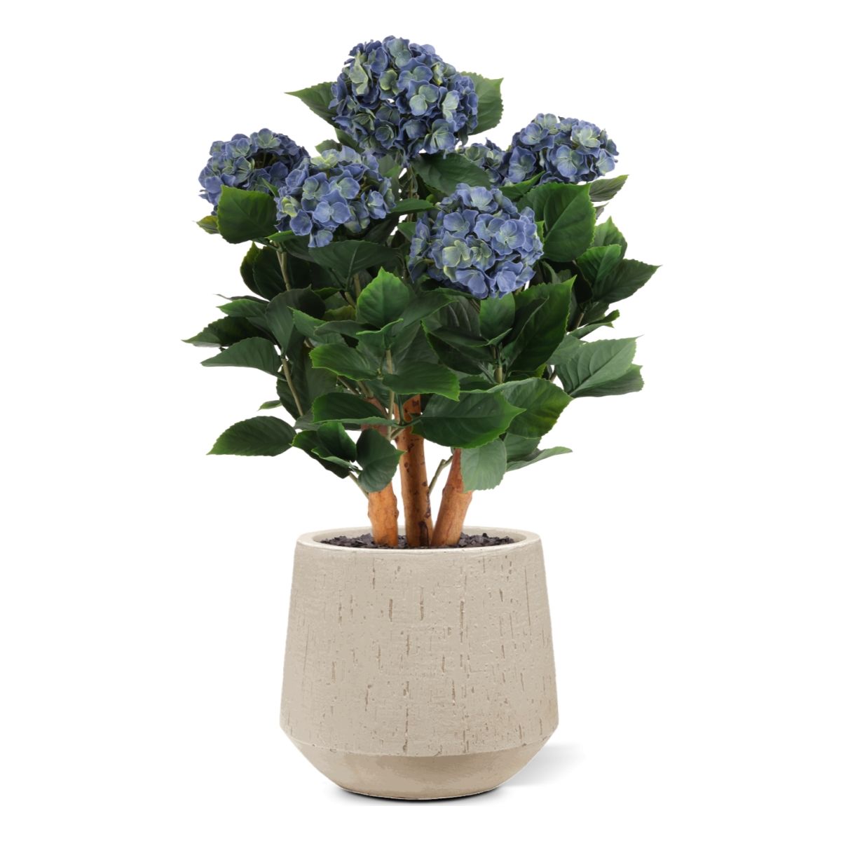 Buiten kunsthortensia blauw 65cm UV bestendig