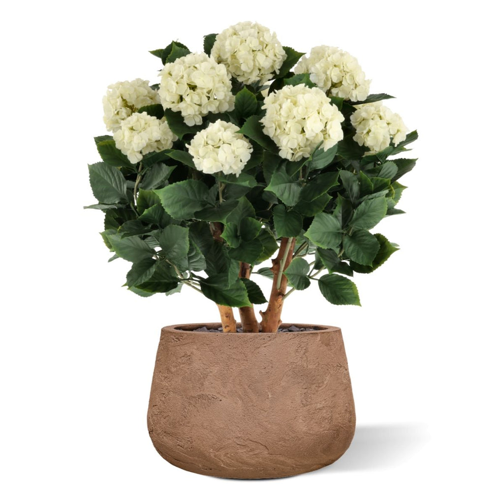 Out Art Hortensia wit 65 cm met UV-bescherming