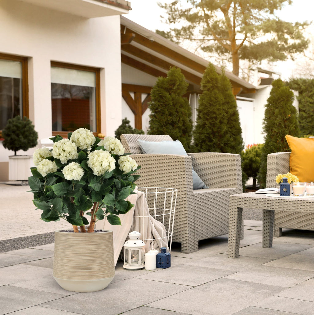 Out Art Hortensia wit 65 cm met UV-bescherming
