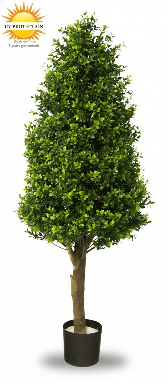 Outdoor art Boxwood pyramid tree 110 cm UV protection