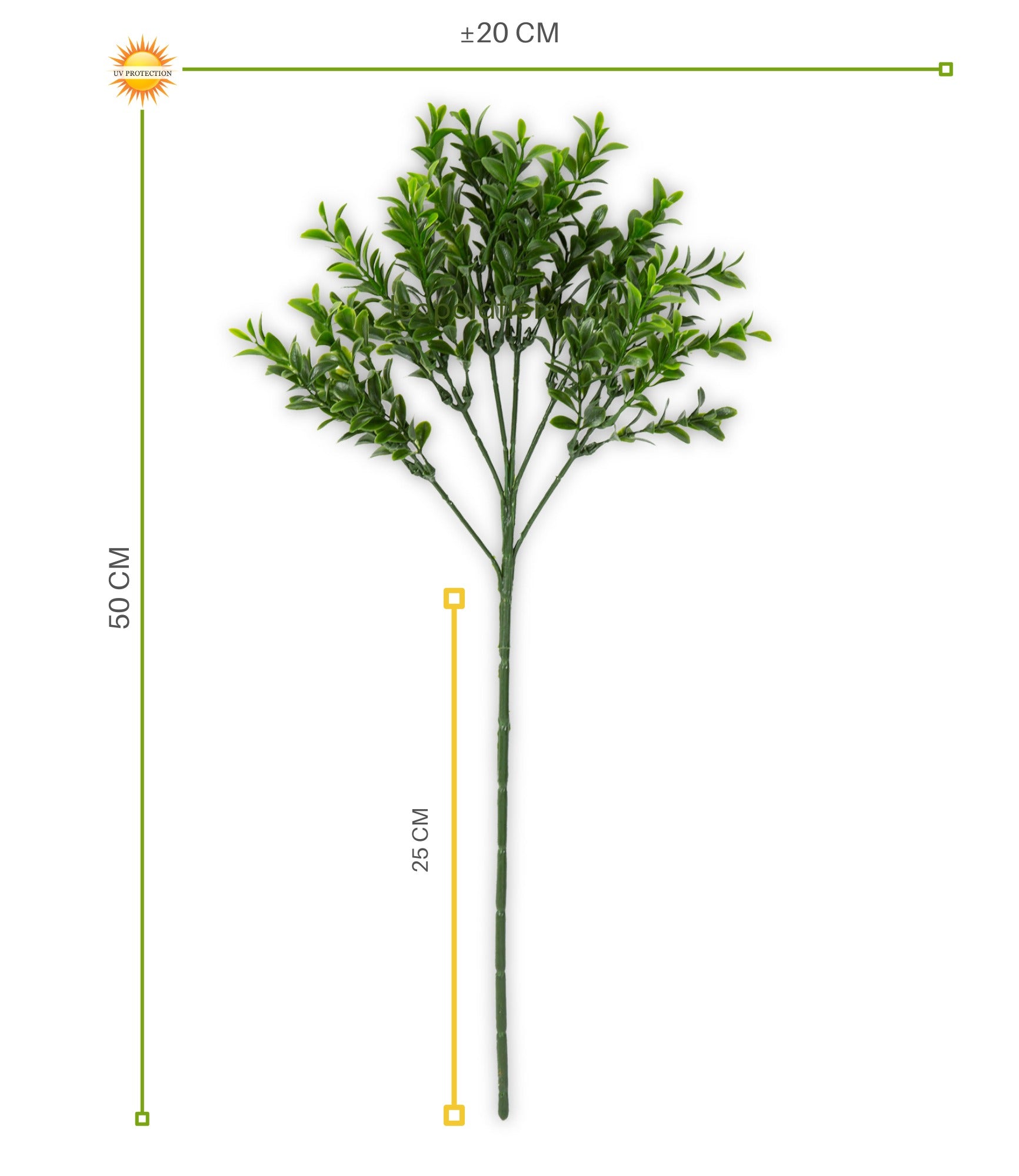 Outdoor art Boxwood branch 50 cm UV protected