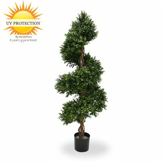 Artificial Buxus spiral tree 140 cm UV protection